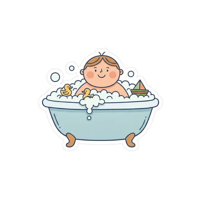 Illustration of 목욕, bathing