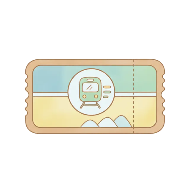 Illustration of 표, a ticket