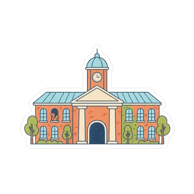 Illustration of 대학교, a university