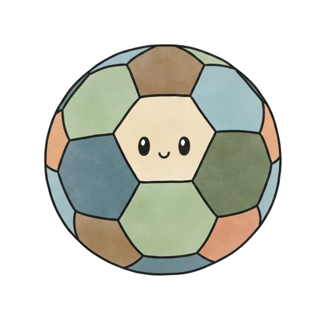 Illustration of 축구, a soccer ball