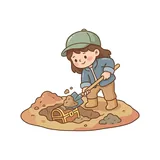 파내다