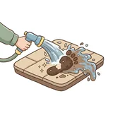씻기다