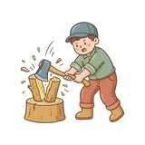 찍다
