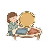 동그랗다