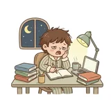 밤새우다