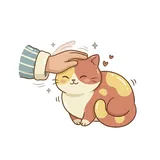 쓰다듬다