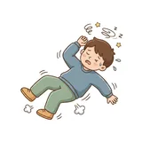 쓰러지다