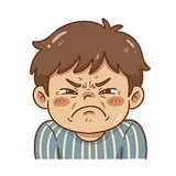 찌푸리다