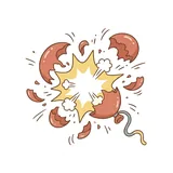 터지다