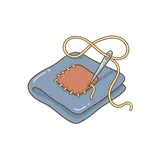 꿰매다