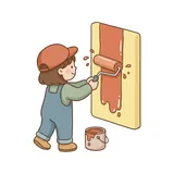 칠하다