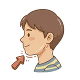 턱