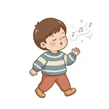 흥얼거리다