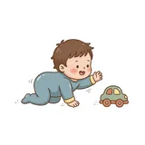 기어가다
