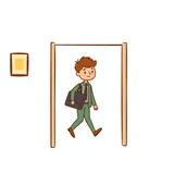 퇴근하다