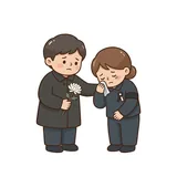 조문객